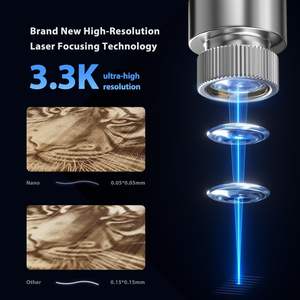 Graveur laser de bureau Nano Plus Longue Portée 6000mW Précision 0,05mm Résolution 3.3K Machine de découpe laser - Product Image 3