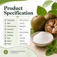 Natuurlijk Monniksvrucht & Luo Han Guo Extract (Mogroside V) Voedingskwaliteit Bulk CAS 88901-36-4