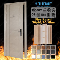 Portes coupe-feu intérieures certifiées EN BS CE, norme européenne, pour hôtels et appartements, porte coupe-feu en bois Fd30, porte coupe-feu britannique