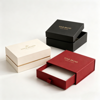 Boîte cadeau rigide magnétique de luxe personnalisée avec estampage à chaud UV, carton gris, impression quadricolore pour l'emballage de cosmétiques et de bijoux