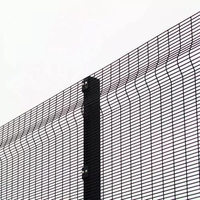 Clearview Anti-Klimbeveiligingshek 358 Mesh Gegalvaniseerd Staal Poedercoating 6ft voor Qatar Hoge-niveau Perimeterbeveiligingsprojecten