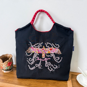 Bolso <span class=keywords><strong>Bandolera</strong></span> Casual de Nylon con Bordado de Diez Mil Agujas Estilo Japonés, Fresco, Dulce y Moderno para Mujer - Product Image 6
