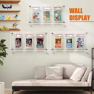 Étui de protection en acrylique pour cartes gradées, cadre pour cartes à collectionner, résistant aux UV, transparent, pour cartes de sport, compatible <span class=keywords><strong>PS</strong></span>, BGS, CGC, à fixer au mur - Product Image 5