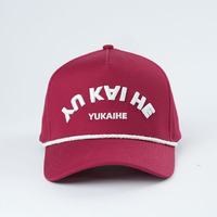 Op Maat Gemaakte 5 Panel Katoenen Baseballpet Gestructureerde Caps Met Geborduurd Logo-Ontwerp Met Fruitdot-Patroon Stijlvol Geruit Patroon
