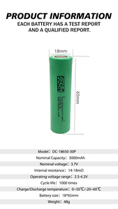 Thương hiệu ban đầu dmegc 18650 25p 26e 29e 30p 32e 35e 3C B lớp 3.7V 2500mAh-3500mAh có thể sạc lại Li Ion pin cho pin - Product Image 4
