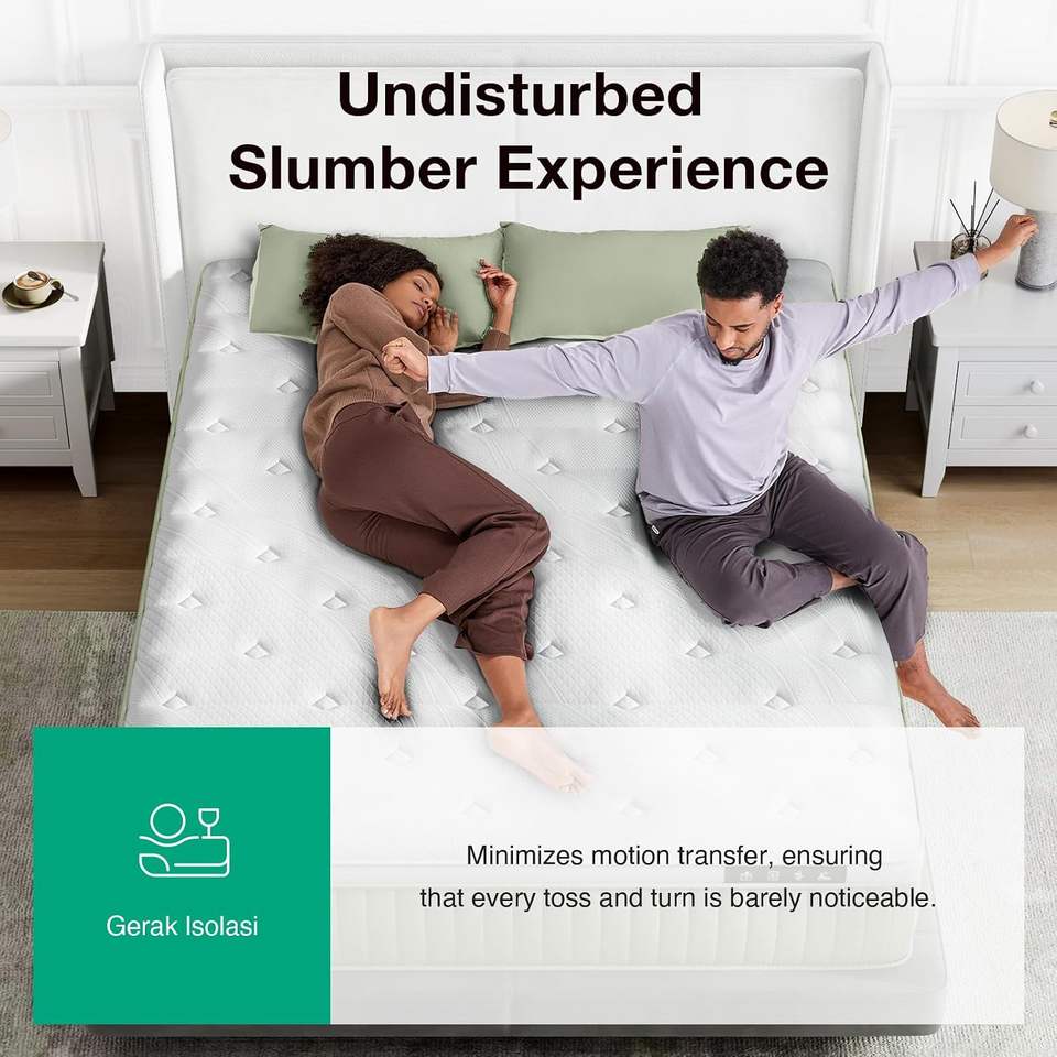 Memory Foam with Pocket Spring Mattresses Comfortable Queen and king ...