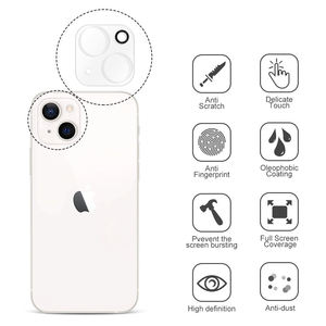 ฟิล์มกันรอยเลนส์กล้อง HD กระจกนิรภัยสำหรับ iPhone 12 13 14 15 Pro Max - Product Image 2
