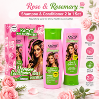 KAOYO Crème naturelle au romarin, shampoing et après-shampoing nourrissant pour cheveux, 325 ml chacun, parfum durable, soin des cheveux unisexe