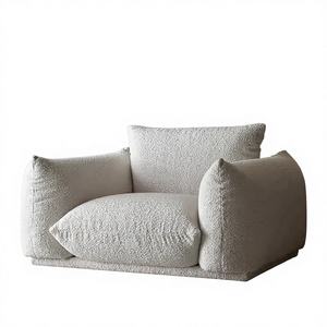 WISEMAX FURNITURE Poltrona da Terra Moderna Minimalista Europea, Divano <span class=keywords><strong>Rosa</strong></span> in Lana d'Agnello, Divani d'Accento per Villa - Product Image 1