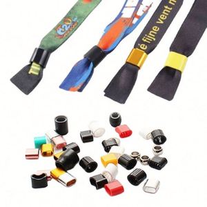 Pulsera de tela promocional para festivales, brazalete de poliéster VIP para eventos, pulsera personalizada - Product Image 6
