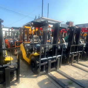 Used 2.5ton TCM 25 Diesel <b>Forklift</b> 4WD Rough Terrain Solid Tire Good Condition Hot Sale - Product Image 1