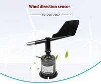 Transmisor económico RS485 con sensor de dirección del viento Instrumento de Veleta meteorológica integrado para medir la velocidad del viento