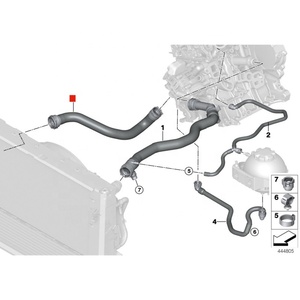 17127635794 pièces de voiture tuyaux de radiateur d'origine pour BMW 1 'F20 F21 F23 LCI 116i 2' F22 <span class=keywords><strong>218i</strong></span> 3 'F30 LCI 318i 4' F32 LCI 418i - Product Image 4