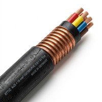 Kabel Daya Lantian RTTVZ 4+1 Core Mineral Insulated 0.6/1kV Berisolasi Mineral dengan Selubung Tembaga dan Selubung Luar PVC untuk Sistem Proteksi Kebakaran