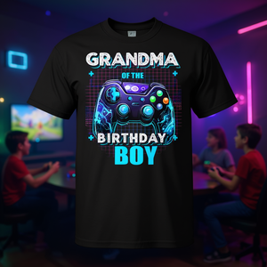 Camiseta de fiesta de videojuegos para la abuela del cumpleañero - Product Image 3