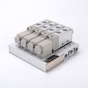 Conjunto de Válvulas Integradas ZL6102-02, Base de Colector Neumático con Solenoide para Tubo de 8mm, Nuevo, Circuito Electromagnético - Product Image 2