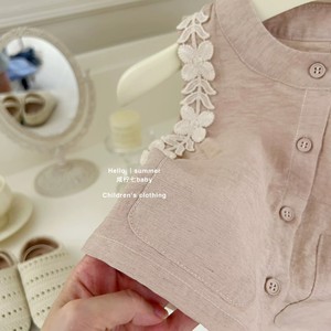 Nuovo <span class=keywords><strong>Set</strong></span> Estivo 2026 alla Moda <span class=keywords><strong>per</strong></span> Bambine, Completo in Cotone Tinta Unita, Abbigliamento <span class=keywords><strong>per</strong></span> <span class=keywords><strong>Bambini</strong></span> in Due Pezzi - Product Image 4