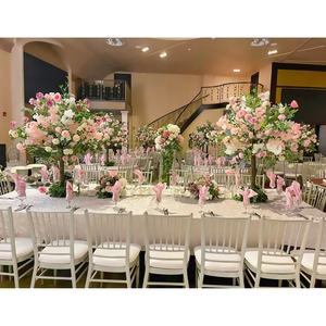 Centro DE MESA DE BODA plantas <span class=keywords><strong>restaurante</strong></span> decoración romántica rosas imitación seda flores falsas grandes rosas artificiales - Product Image 2
