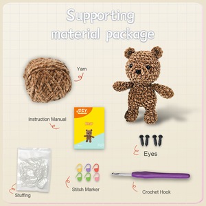 Kit de Ganchillo de Osito de Peluche <span class=keywords><strong>para</strong></span> <span class=keywords><strong>Principiantes</strong></span>, Lindo Juego de Ganchillo de <span class=keywords><strong>Amigurumi</strong></span> de Animales, Regalo Educativo Creativo <span class=keywords><strong>para</strong></span> Aprender Habilidades de Manualidades - Product Image 3