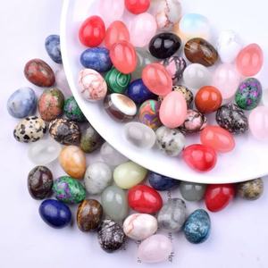 Huevos de Piedra Natural en Forma de Huevo de 20 mm, Material Mixto, Cristal, Ágata, Piedras Preciosas para Decoración del Hogar, Venta al por Mayor - Product Image 3