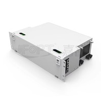 Kotak Distribusi Serat Optik 144-Core SM G657A1 ODF dengan Konektor SC, Kompatibel OM3, POE, GPRS, Rak Modular, untuk Pusat Data Telekomunikasi (Cold)