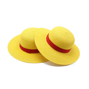 <span class=keywords><strong>Chapeau</strong></span> de paille jaune d'été pour fête et performance cosplay, pour fans d'anime, modèle One Piece (Roger, <span class=keywords><strong>Shanks</strong></span>, <span class=keywords><strong>Luffy</strong></span>) - Product Image 3