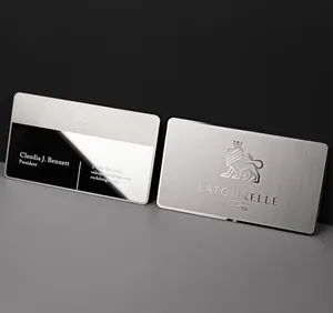 2023 Hete Gepersonaliseerde Luxe Goud Roestvrij Staal Vip Lidmaatschap Blanco Creditcards Metalen Visitekaartjes Voor Lasergraveren