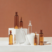 Bouteille jetable portable en plastique PS de haute qualité de marque XIANGSHI, fabriquée au Guangdong, 3 ml, 5 ml, 10 ml, 15 ml, ambre, à usage unique