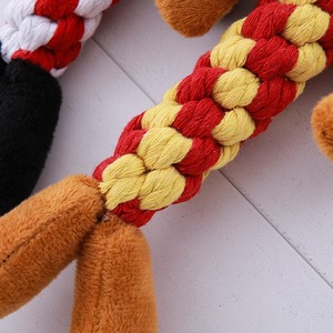 Jouets à mâcher indestructibles de haute qualité, écologiques, en forme d'animaux mignons pour chiens, en corde de coton, pour usage intérieur/extérieur, vente en gros pour animaux de compagnie - Product Image 3