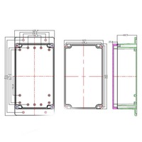 Boîtiers électriques extérieurs muraux, fournisseurs d'équipements électriques, boîtier personnalisé en plastique ABS étanche, connecteurs circulaires, boîte de projet électrique