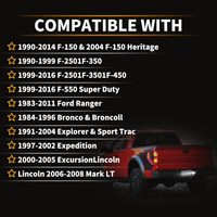 Nrgedzam F150 – Ensemble de remplacement de feux de plaque d'immatriculation 2001-2014, 3W LED, feux arrière de plaque d'immatriculation, lentille fumée, blanc 6000K
