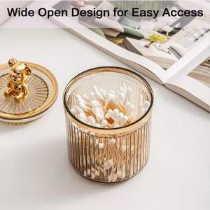 Portable Creative Cotton Swab Box Plastic Cosmetic Cotton Box Cosmetics Storage Box With Lid - Product Image 4