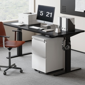 Gabinete de exhibición de acero de 2 capas con cerradura Estuches de tienda minorista Juego de herramientas Ruedas para archivar Lateral para almacenar coleccionables - Product Image 2