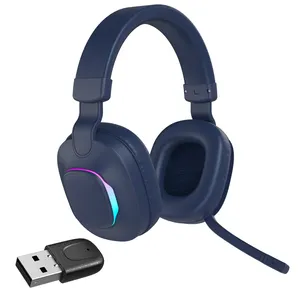 New Design 2.4Ghz Wireless Gaming Headset Bluetooth Gamer Headphones For Pc Ps Ps5 Ps4 Phones