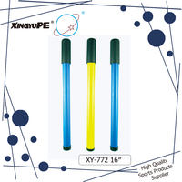 XY-772 12" Compact Design Portable Plastic Bicycle Hand Air Pump with Schrader Valve 80-130PSI Gauge