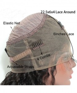 วิกผมจริงจาก100% วิกผมแท้แบบลอนมี360หยักศก HD เครื่องทำวิก<span class=keywords><strong>ผม</strong></span>ติดลูกไม้ด้านหน้าผม100% ยาวแบบสวิส<span class=keywords><strong>ผม</strong></span><span class=keywords><strong>จีน</strong></span> - Product Image 2