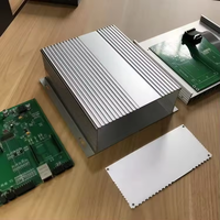 Fabrication de boîtiers électroniques miniatures de bureau en aluminium CNC sur mesure, pliage de tôles en alliage d'aluminium, boîtier ECU en aluminium