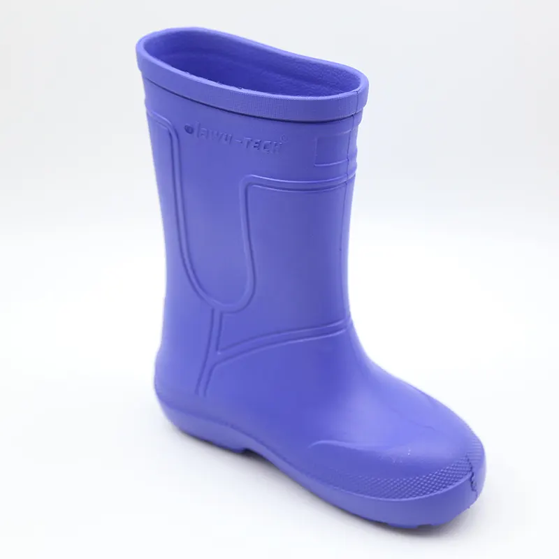 EVA çocuk erkek kız Wellies yağmur çizmeleri rahat ışık Unisex çocuk yağmur çizmeleri