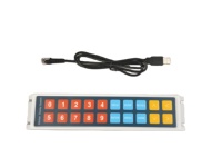 Teclado Personalizable con Barra de Acceso Rápido y 20 Teclas para Sistema de Visualización en Cocina