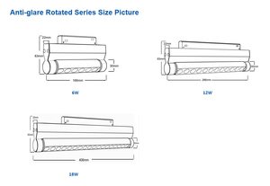 Lampe <span class=keywords><strong>LED</strong></span> moderne 6W/12W/18W Blanc Noir Système intelligent Zigbee <span class=keywords><strong>Rail</strong></span> de lumière magnétique rotatif 0-10V Gradation Anti-éblouissement - Product Image 3