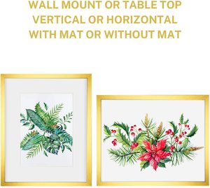 Bán Sỉ Khung Ảnh Kim Loại 8X10 11X14 Inch Khung Áp Phích Hiển Thị Màu Vàng Nhôm Ảnh - Product Image 4