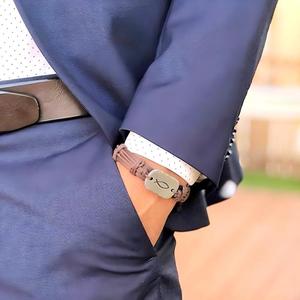 Bracciale in Pelle Intrecciata Fatto a Mano con Simbolo del Pesci per Ragazzi e Uomini, Stile Vintage, Vendita all'Ingrosso - Product Image 6