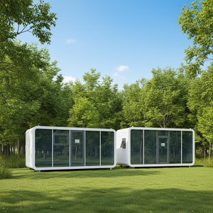 Kapselhaus Outdoor-Kabine Vorgefertigtes Modulares <span class=keywords><strong>Coodo</strong></span> Tiny House Anpassbares Tragbares Schlüsselfertiges Ladenhaus Apple Cabin - Product Image 5