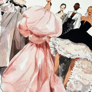 Robe décontractée et élégante pour <span class=keywords><strong>femme</strong></span>, de haute qualité, avec imprimé <span class=keywords><strong>esquisse</strong></span>, coupe ample, personnalisable, par un fabricant de vêtements OEM - Product Image 5