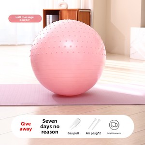 Ballon de yoga en PVC pour femmes enceintes et adultes - Ballon d'exercice et de massage léger et écologique avec surface antidérapante - Product Image 6