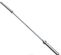 Barre d'haltères droite Olympique en acier de haute qualité, portable, pour la musculation, 1,2 m, 1,5 m, 1,8 m, 2,2 m
