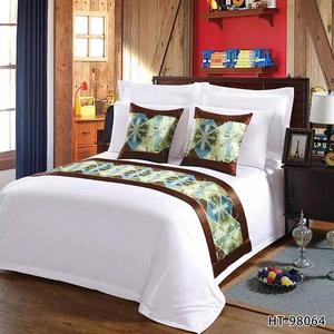 Wholesale Newest Style Jacquard Decorative Plain Dyed Hotel <strong>Bed</strong> <strong>Runner</strong> - Product Image 5