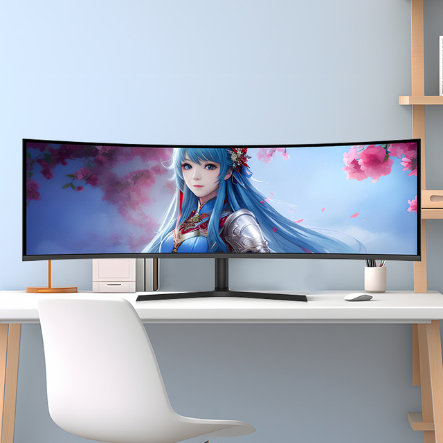New Arrival Ultra-wide View 34 Inch HD Desktop Monitor High Performance 4k 144hz Curved Screen E-sports Game Monitor 100%SRGB