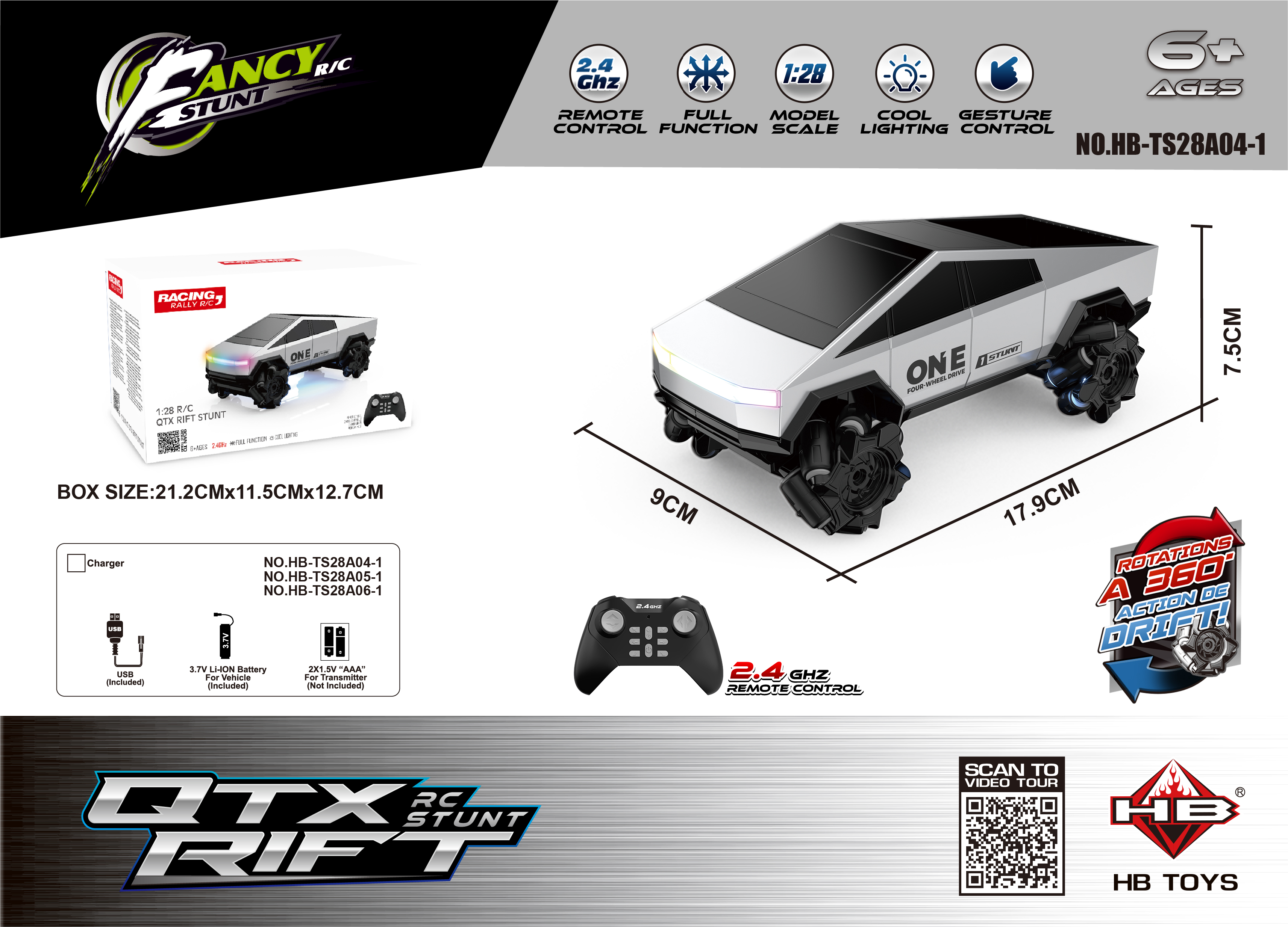 HB-TS28A04-1 Silver (with battery)