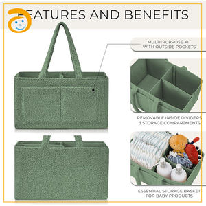 حفاضات أطفال عالية الجودة علبة حفاضات محمولة مخصصة لطيف حفاضات الطفل العلبة منظم حقيبة حفاضات الأم حقيبة حفاضات - Product Image 5